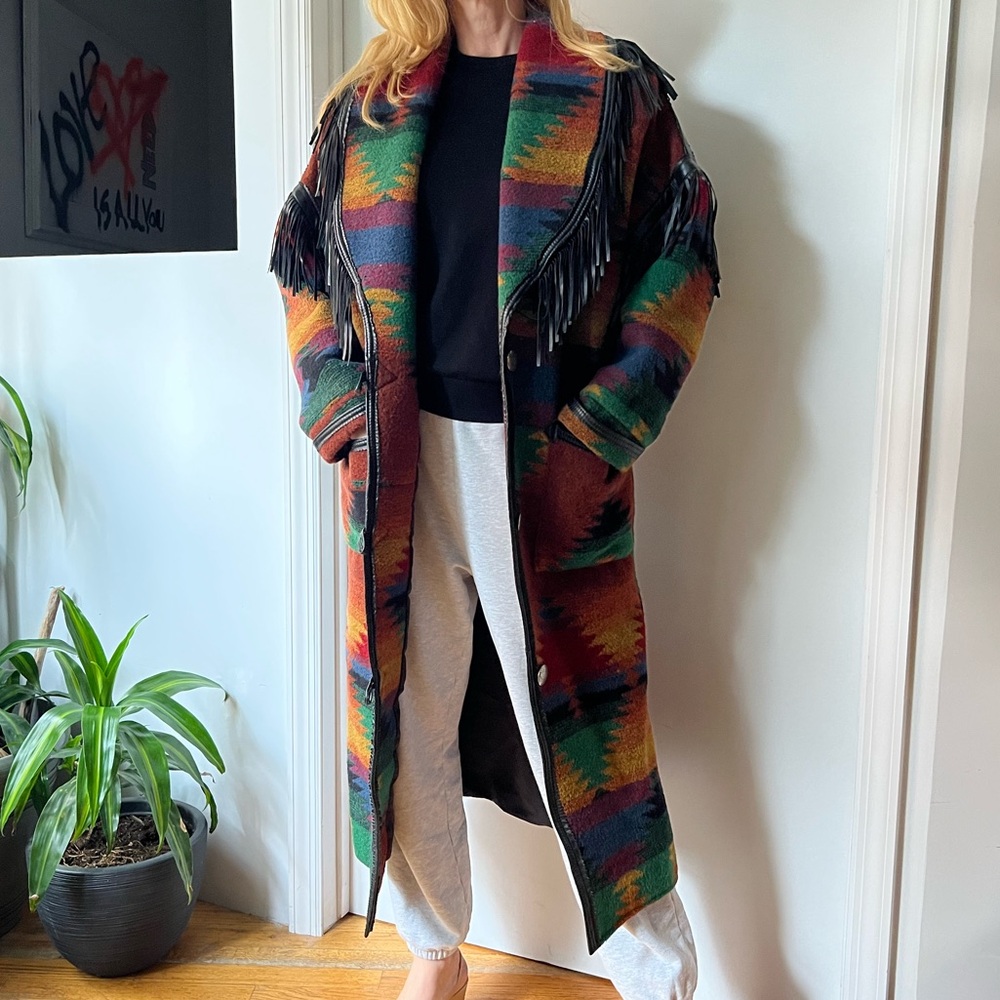 RARE vintage western fringe coat